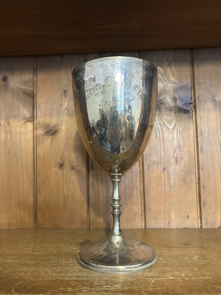 Medium/Large Snooker silver plate trophy, trophies