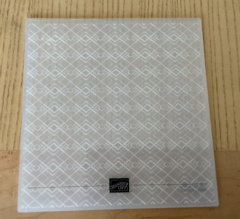 Stampin Up! Absolutely argyle 3D embossing folder - NEW