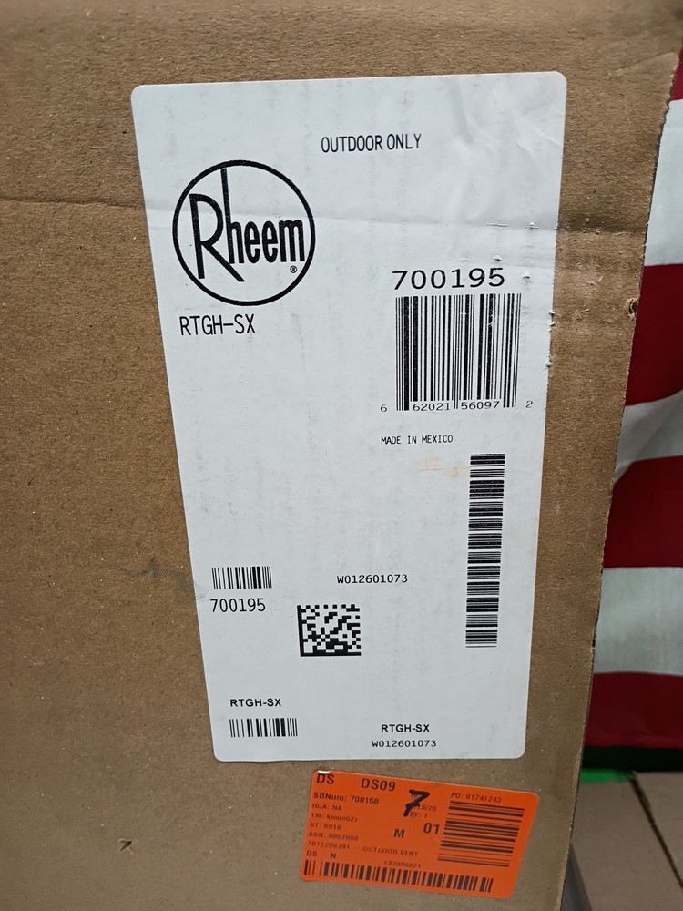 Rheem Outdoor Conversion Vent Kit for Propane Tankless Water Heater RTGH-SX