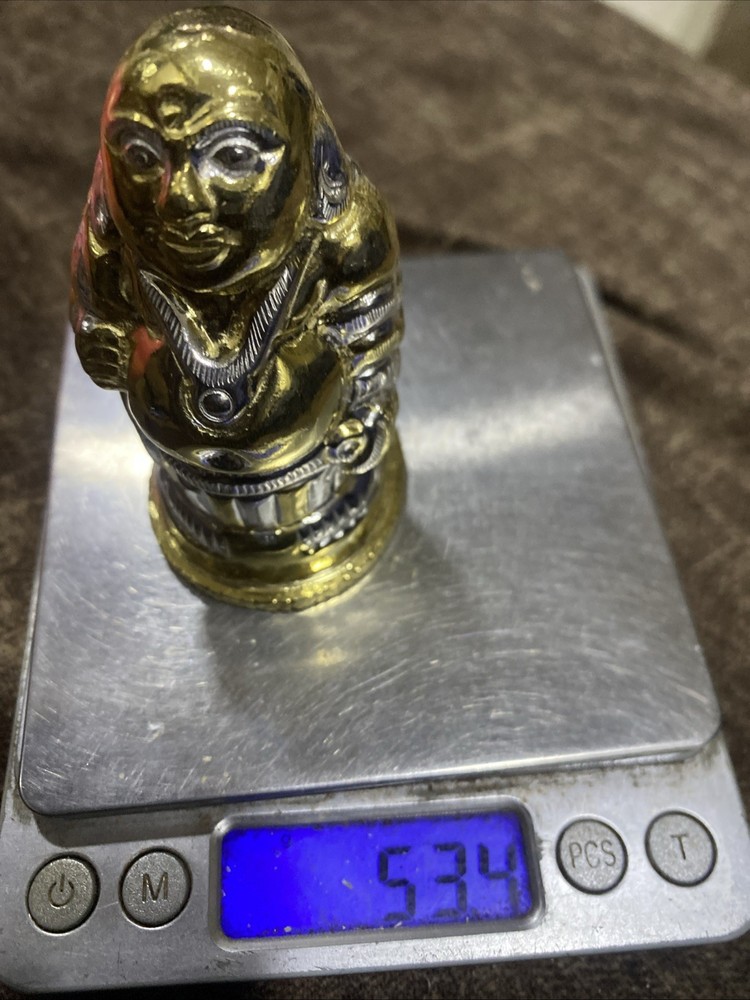 800 Solid Hallmark Silver Kuber Laughing Buddha Statue Buddha Statue 53GM Lucky