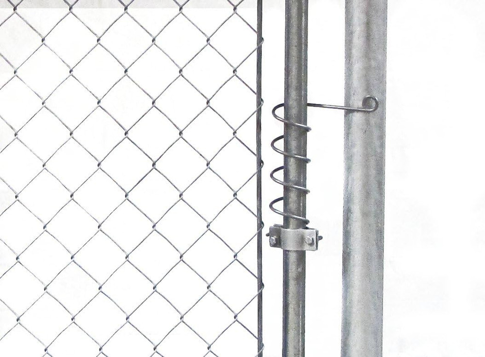 Automatic Chain Link Self Closing Gate Closer. Adjustable Closing Tension, Outdo