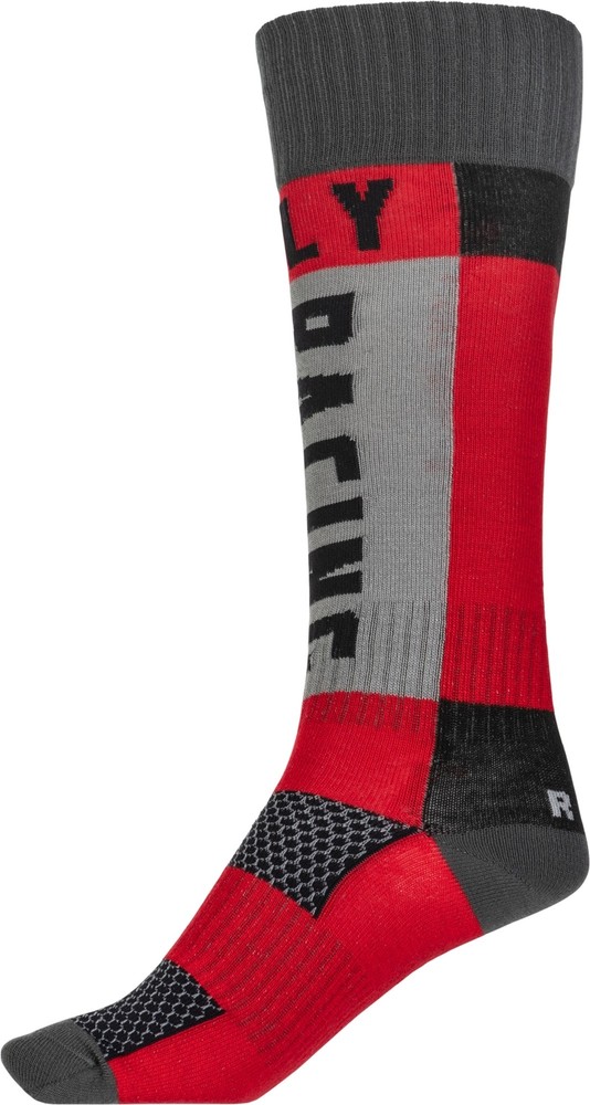 Fly Racing MX Thick Socks Red/Gray