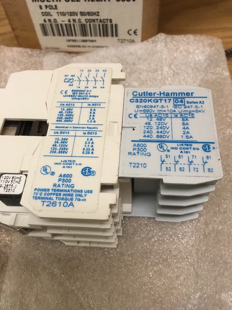 Cutler-Hammer,D15CR44AB,Freedom Series Multipole Relay