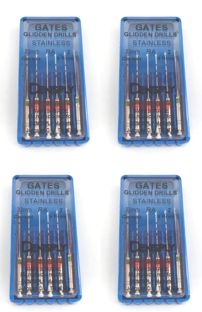 Dentsply 671501 Gates Glidden Drills 32mm 6PK - Lot of 4 - NEW