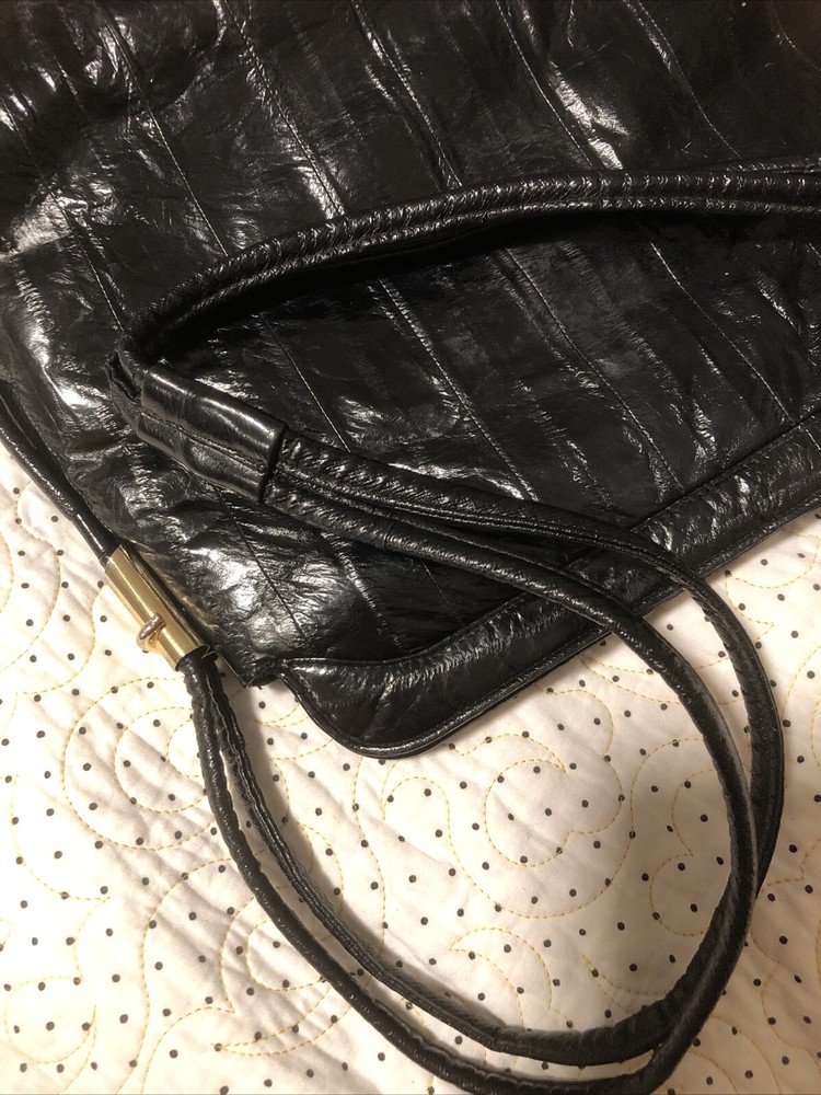 Vintage Black Eel Skin Purse