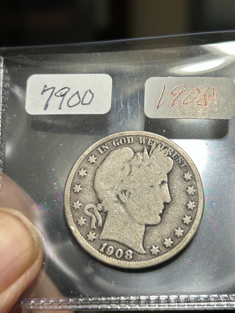 1908 O BARBER HALF DOLLAR