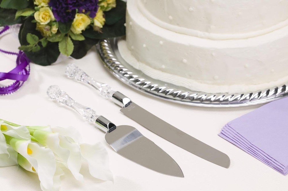Sophisticated Wedding Cake Knife & Server Set – Dishwasher Safe, Lasting Gift
