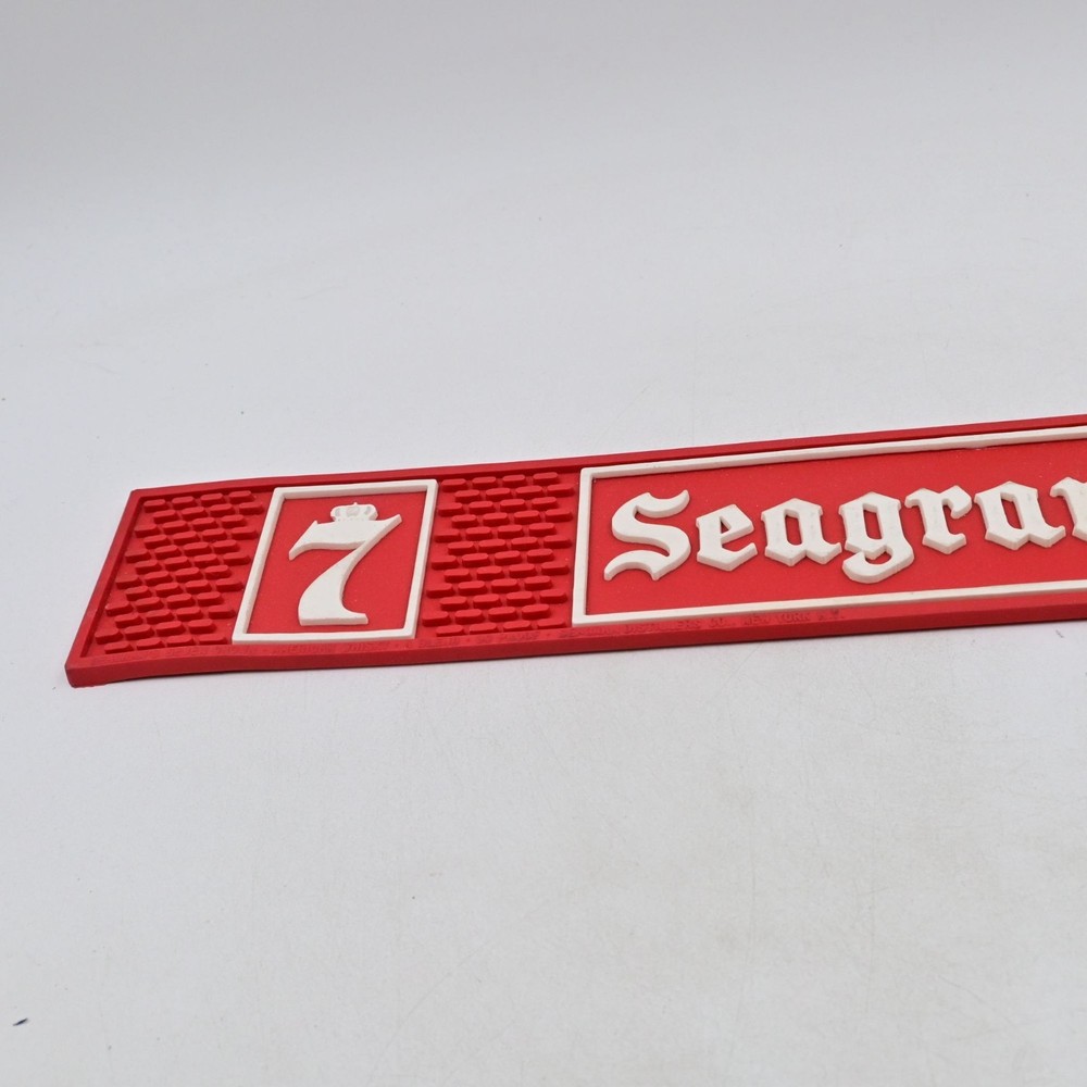 Seagram's 7 Rubber Bar Runner Spill Drip Mat