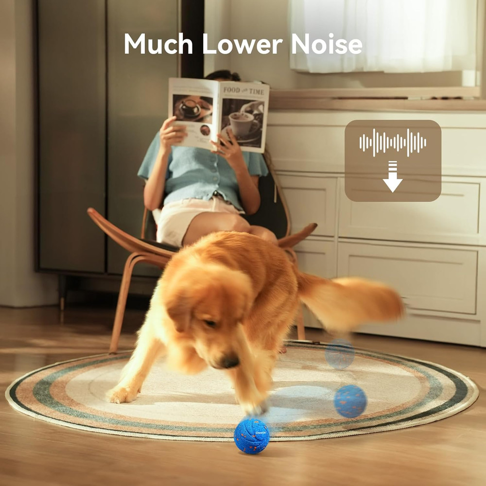 Smart Interactive Dog Toy, Wicked Ball AIR, Automatic Moving, Bouncing, and Rota
