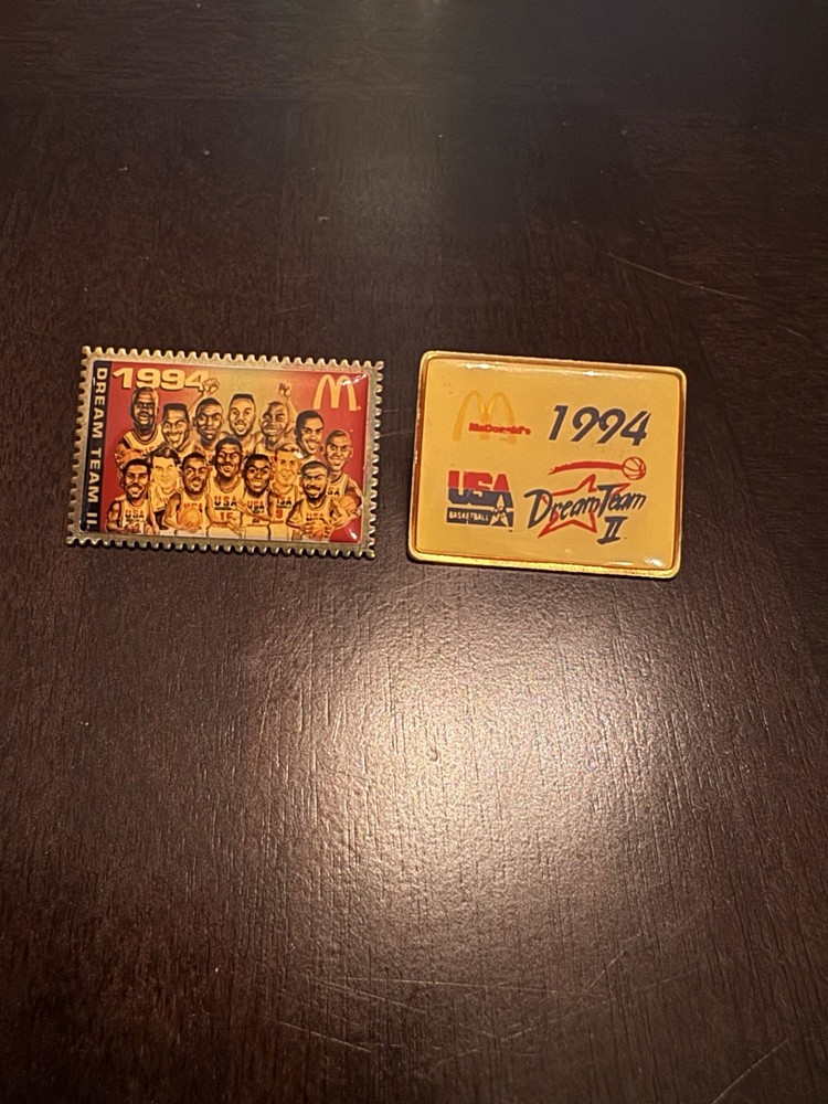 2 McDonald’s 1994 Dream Team Pins