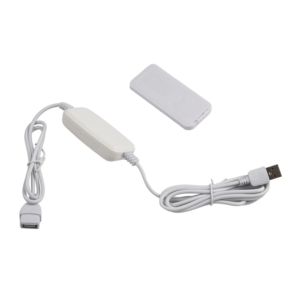 2 in 1 For USB Extension Power Cable with Remote Control and Adjustable Timing