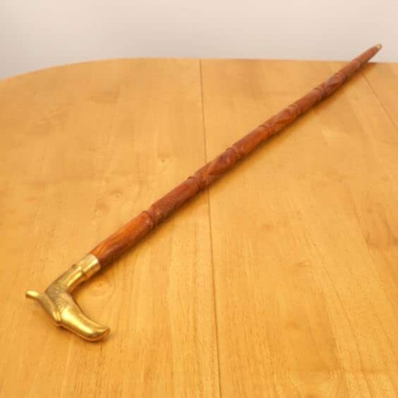 Nautical Solid Brass Handle Eagle Head Vintage Cane Shaft Walking Stick Canes