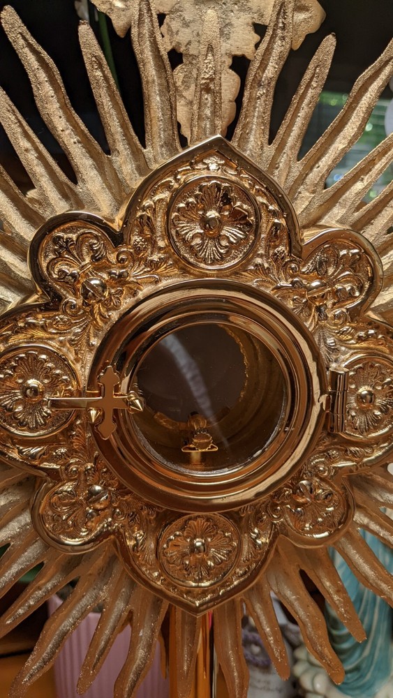 Gold Plated Monstrance and Luna
