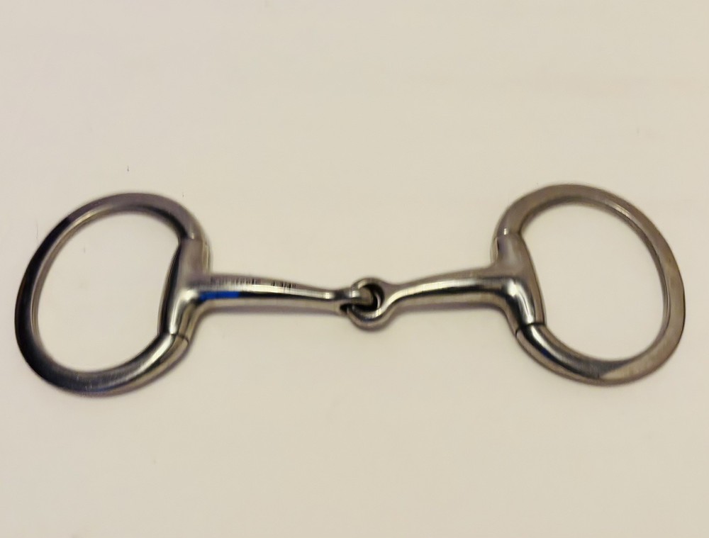 Korsteel 4 3/4"  Stainless Steel Fixed Ring Snaffle Bit