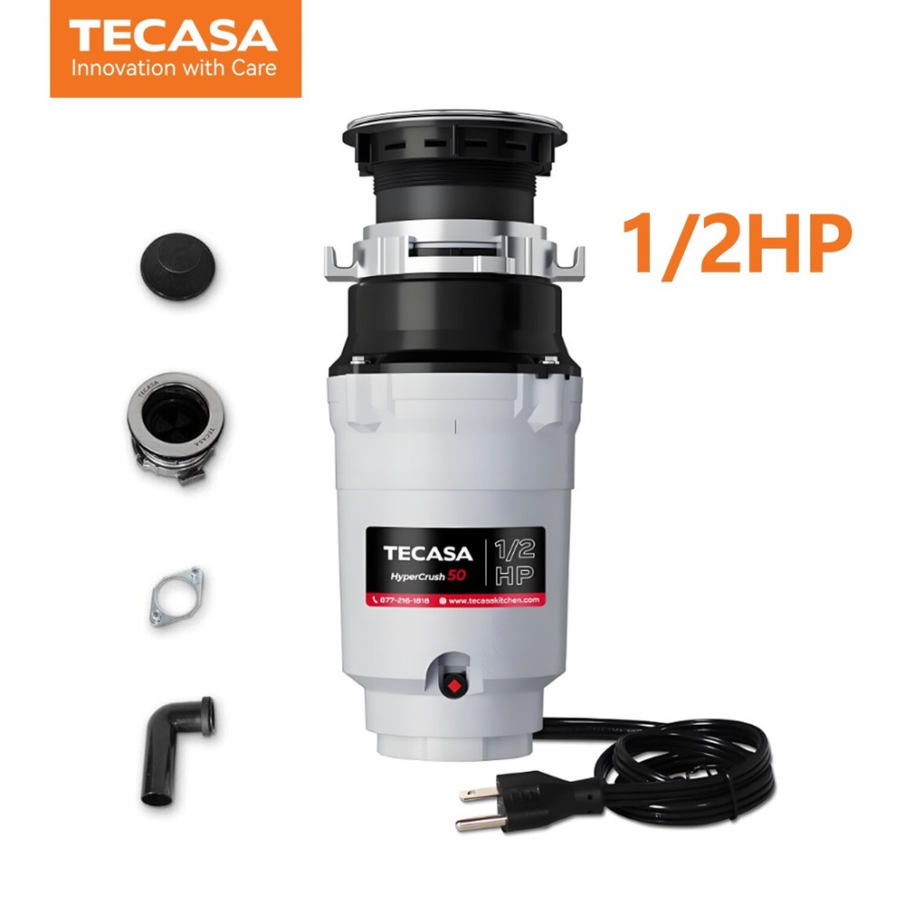 1/2HP Garbage Disposal Continuous Feed Disposer Corded 2 Stage EZ Mount