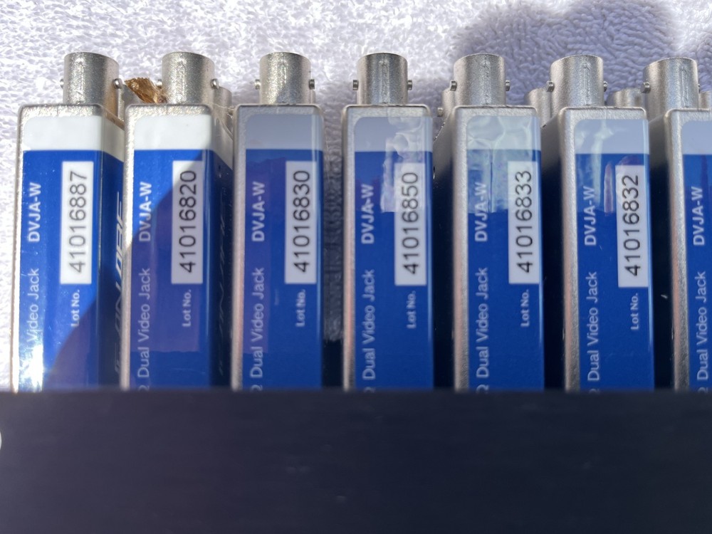 (2) CANARE 24DV 24 NORMALED VIDEO PATCH PANEL With 24 DVJA-W modules