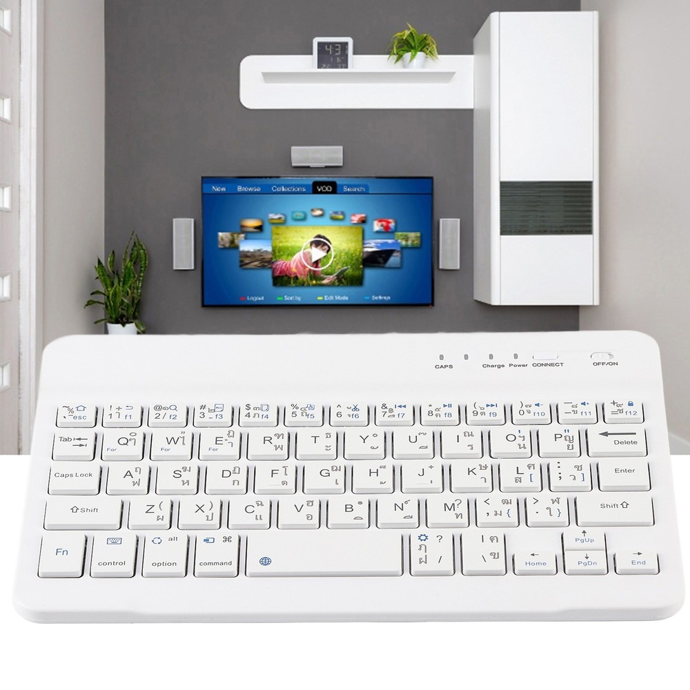 Mini Wireless Bluetooth Keyboard Ultra Slim Scissors Feet Design For