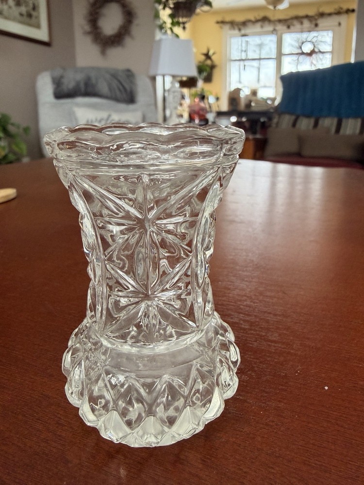 Cut Lead Crystal Toothpick Holder