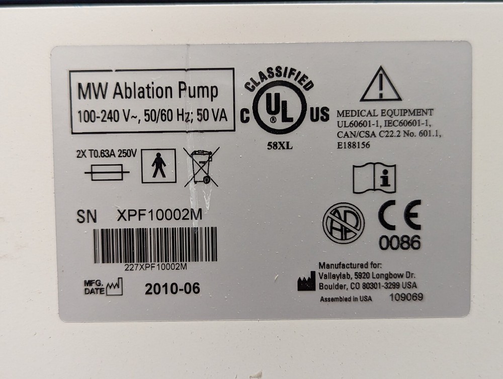 Valleylab MW Ablation Pump