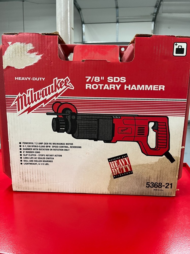 MILWAUKEE 5368-21 7/8" SDS HAMMER DRILL W/CASE