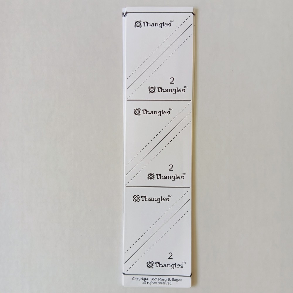 Thangles 2.0" Finished Paper Templates ~39 Sheets