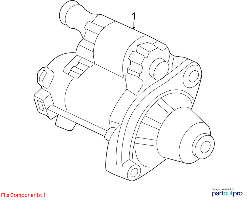 Starter Motor Fits 10-13 MDX 32379490