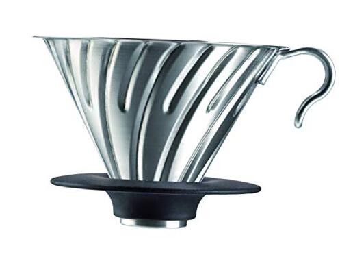 V60 Metal Coffee Dripper Size 02 Silver