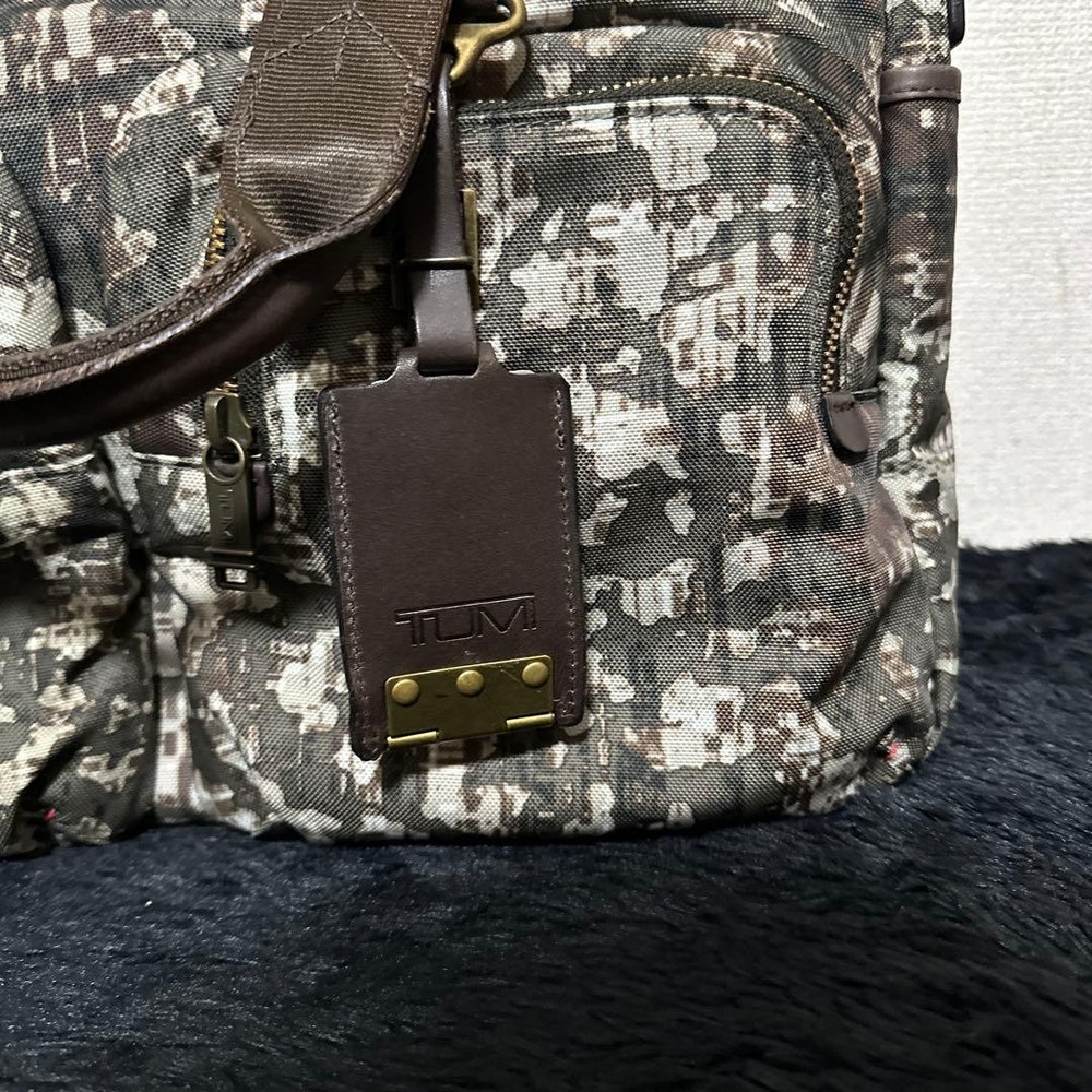 TUMI ALPHA BRAVO Tote Bag Camouflage Pattern Genuine Used