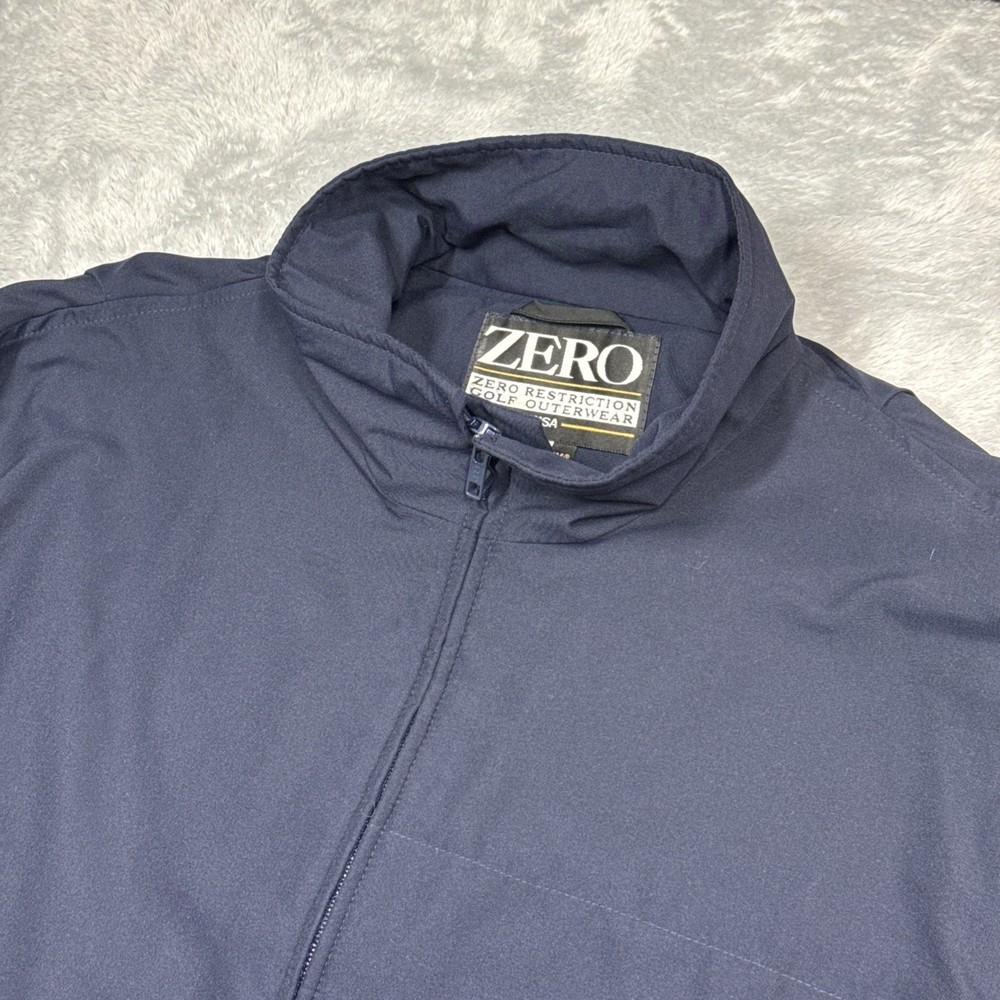 Zero Restriction Golf Outerwear Microlite Jacket Men M Blue Waterproof Classic