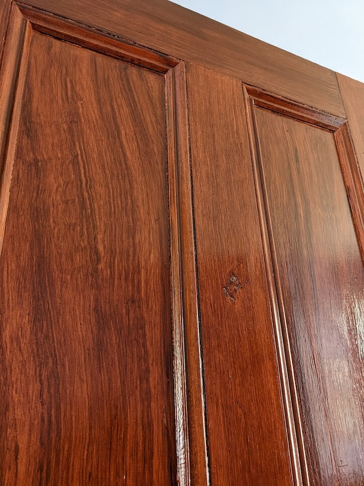 Antique Four-Panel Wood Door