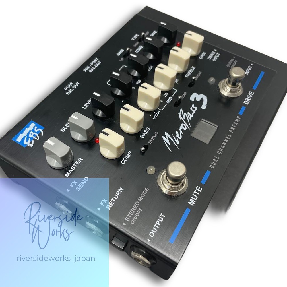 EBS Micro Bass 3 Preamp Excellent Condition Tested