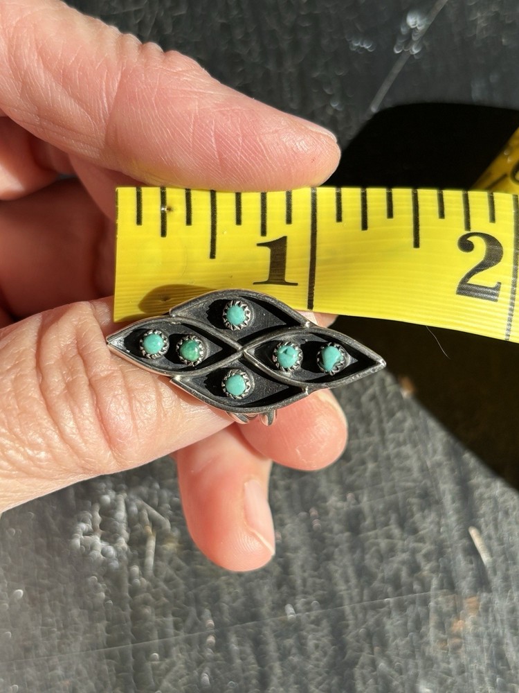 sterling silver and turquoise snake eye ring