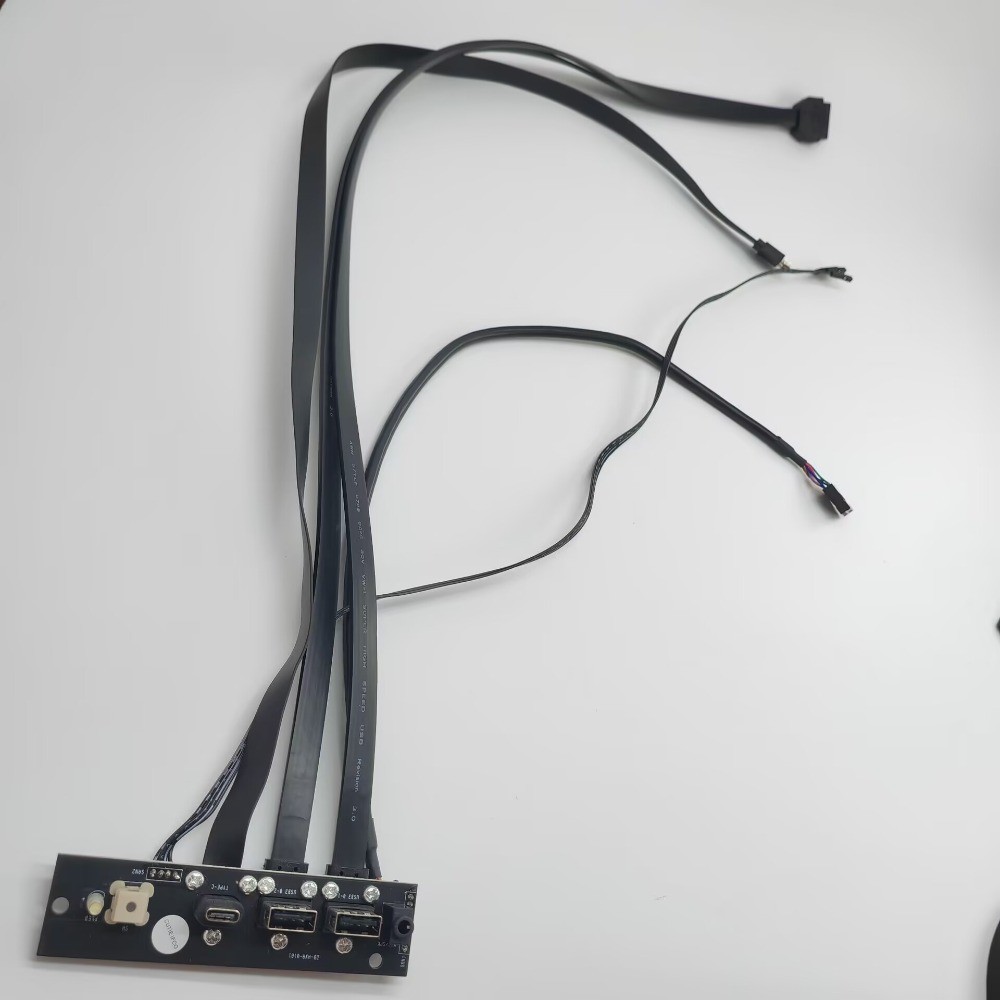 Type-E 19P 9Pin Power SW Type-C USB 3.1 HD Audio Mainboard Extension Cable Panel