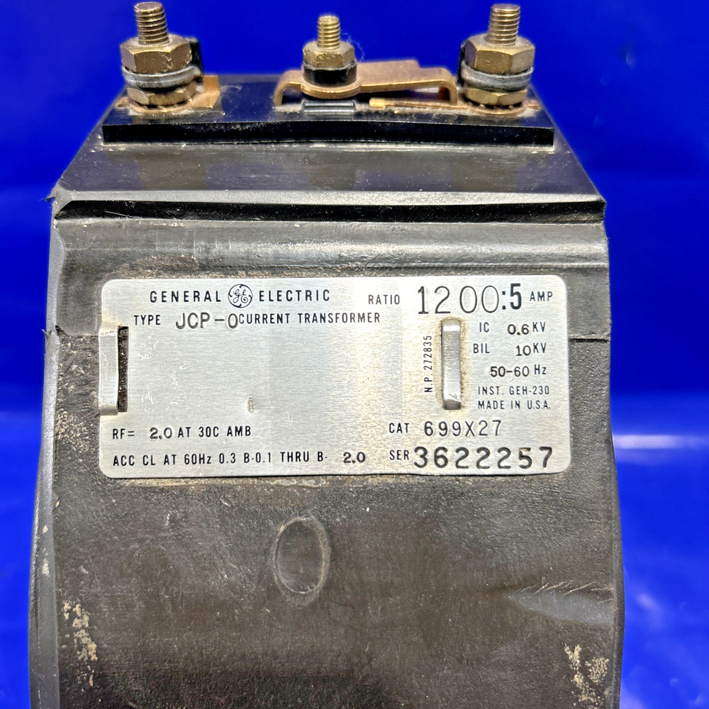 GE General Electric 699X27 Type JCP-O Current Transformer🟦