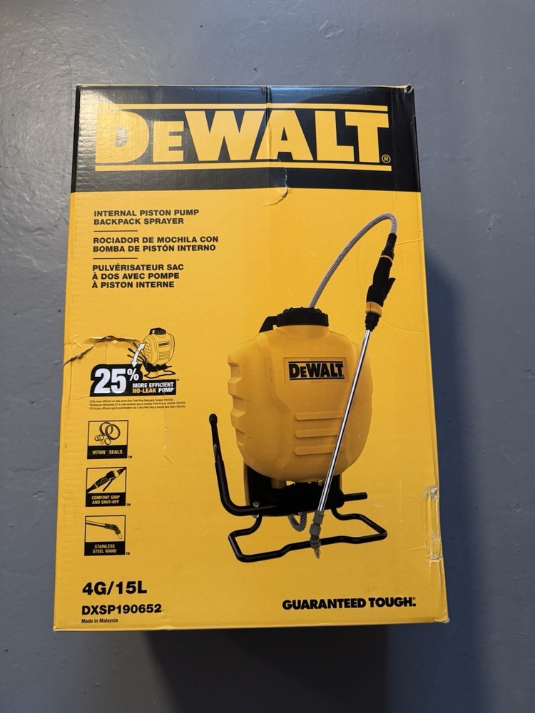 DEWALT 4 Gal. Backpack Sprayer - New