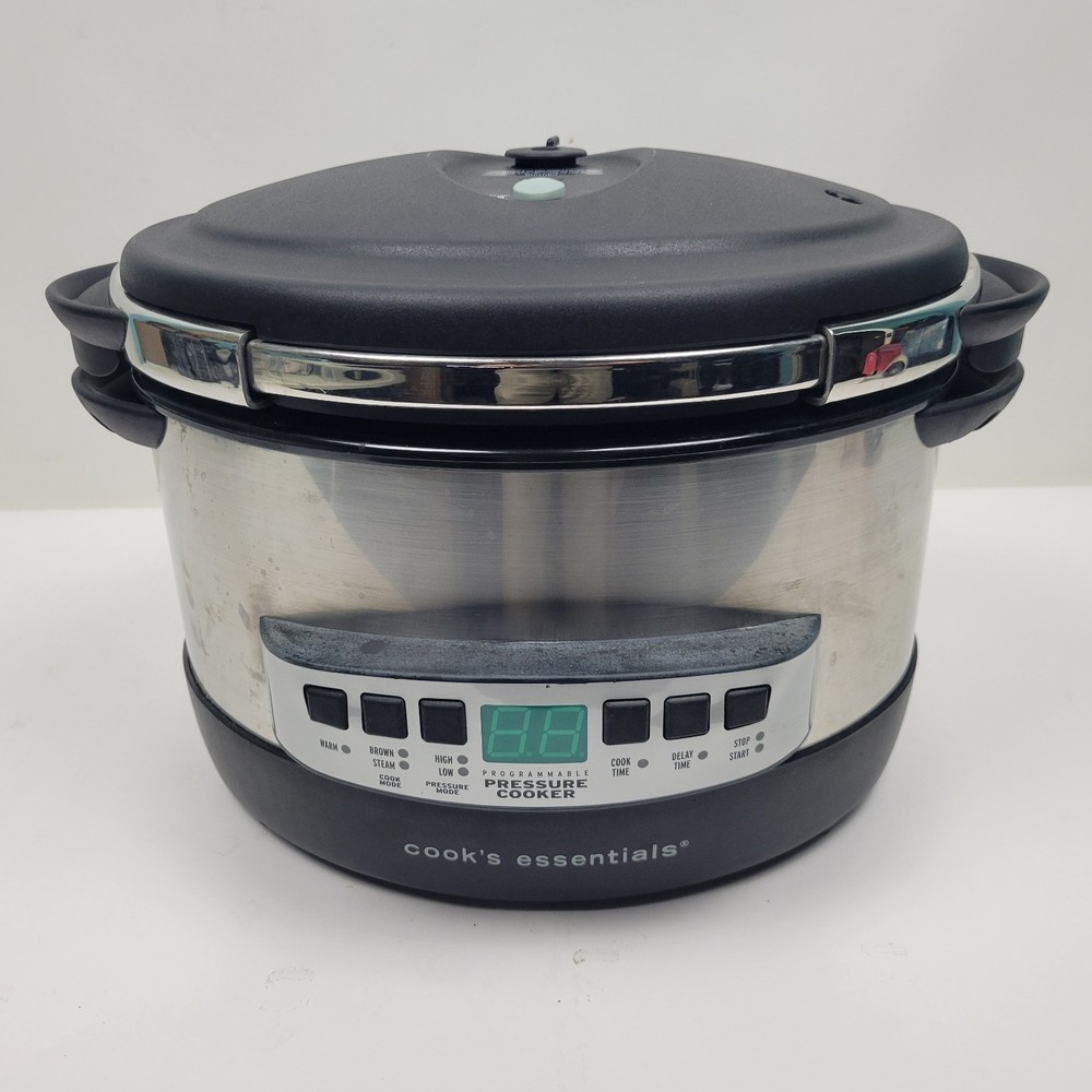 Cooks Essentials  8 qt Electric Program OVAL Pressure Cooker CEPC800 Tested