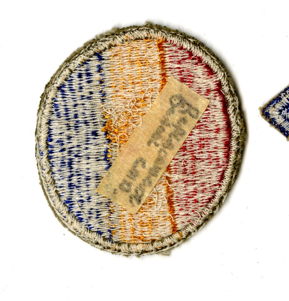 Replacement and Schools Command White Back Patch WWII Original