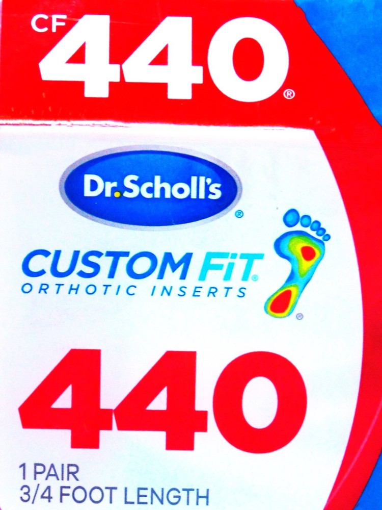 Dr. Scholl's Custom Fit Orthotic Inserts - Red, 1 Pair (CF440)