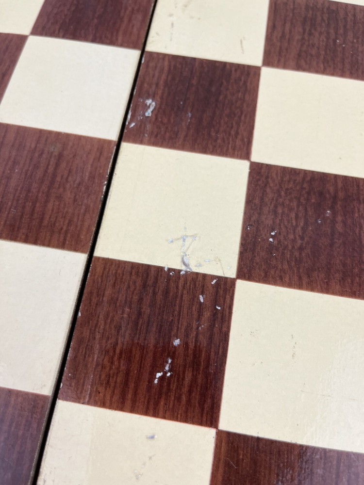 Wooden Chess/ Checkers And Backgammon Board