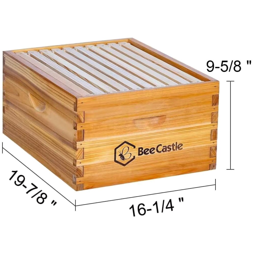 Langstroth Deep Box Frames Beehive Kit