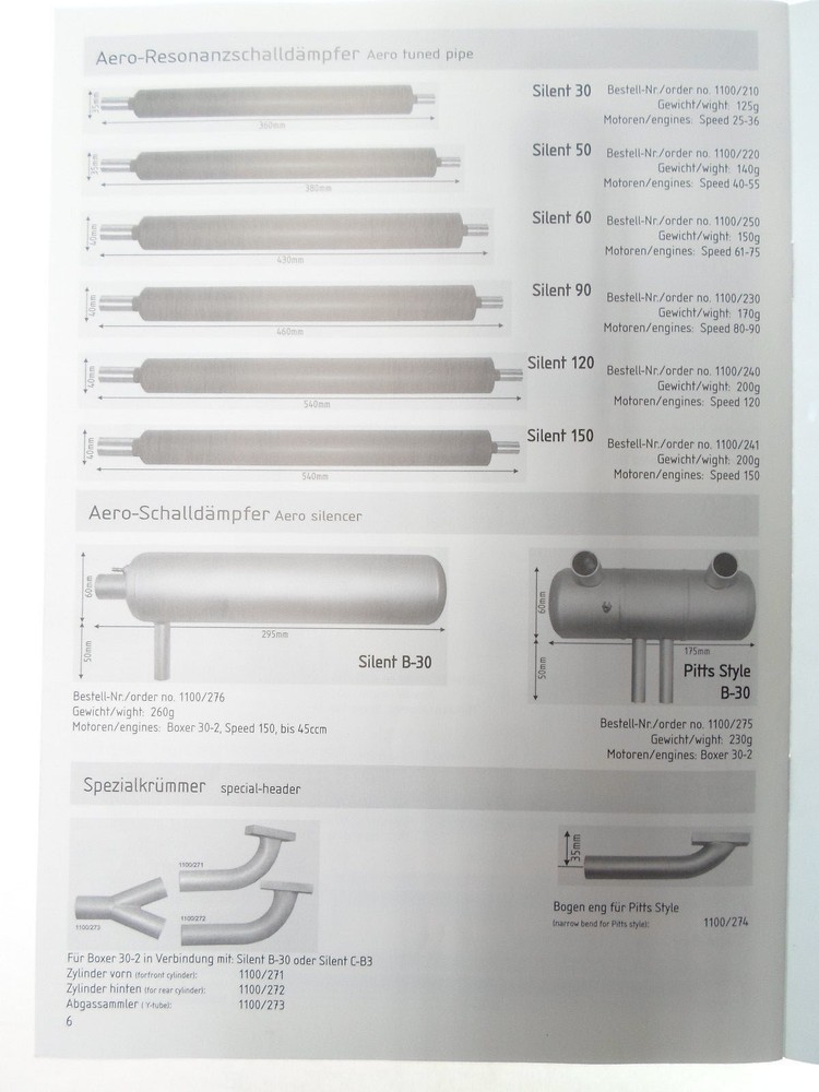 WEBRA 8 PAGE MUFFLER-SILENCER CATALOG 2008