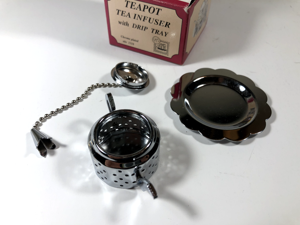 7+ Pc Tea Infuser Collection- Spring, Lemon Press, Egg, Vtg Occupied Japan Pot