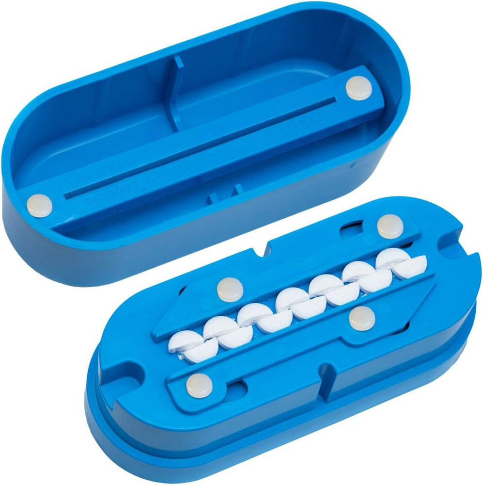 Multiple Pill Splitter-Accurate Pill Alignment Sturdy Cutting Blade & Blade Guar
