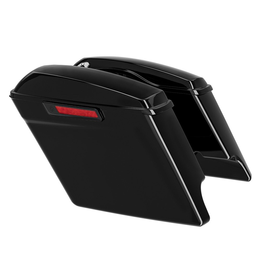 Stretched Hard Saddlebags Chrome Conversion Bracket Fit For Harley Softail 84-17