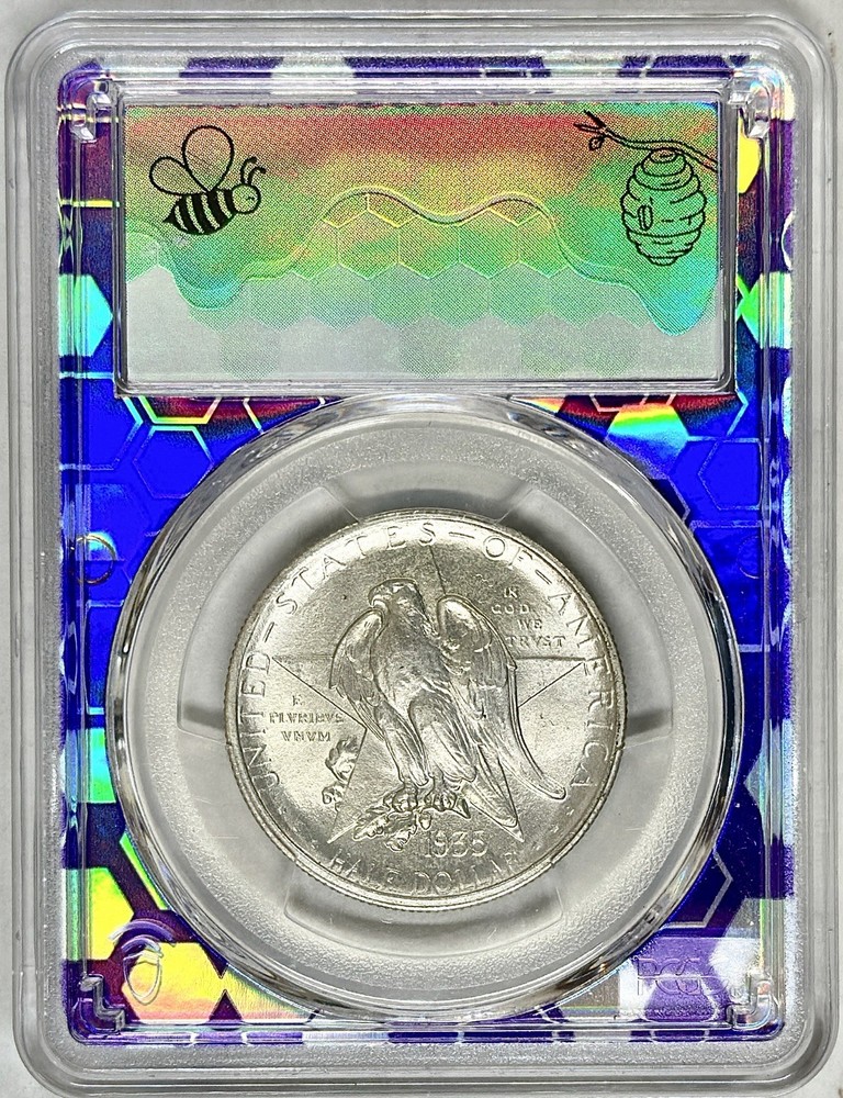 1935 TEXAS COMMEMORATIVE HALF DOLLAR PCGS MS67