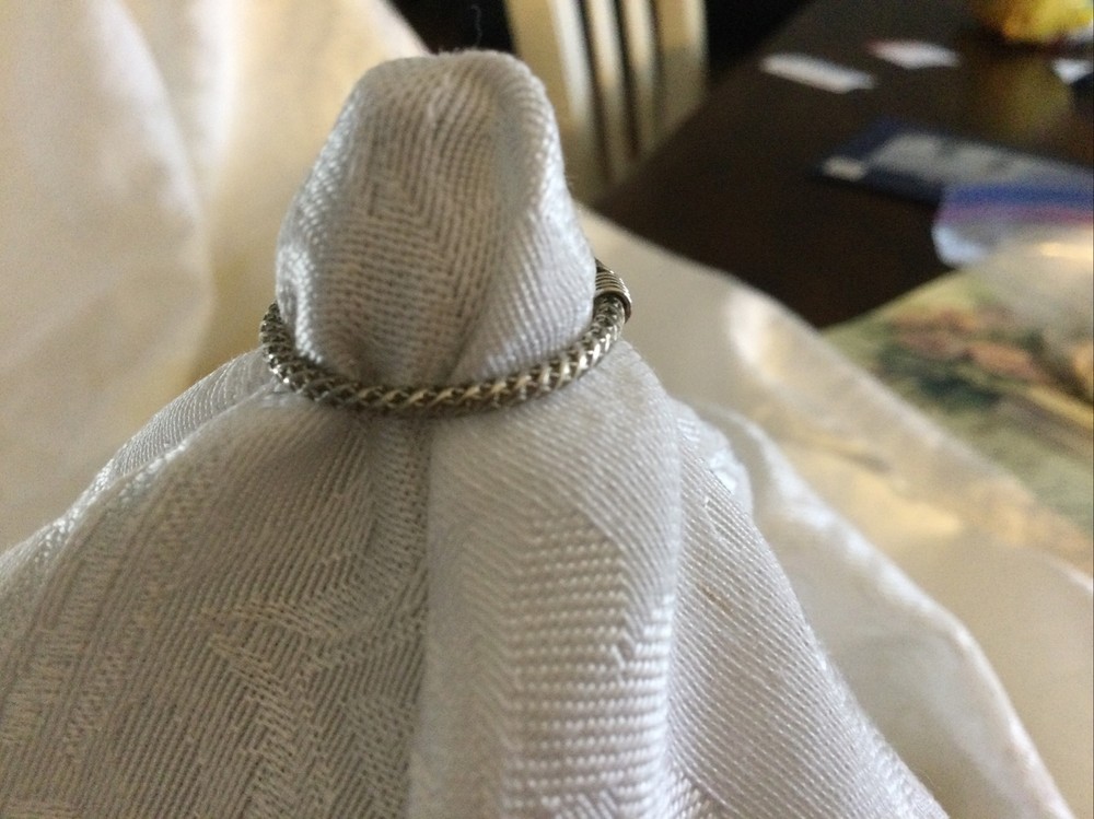 vintage Silver embossed ring
