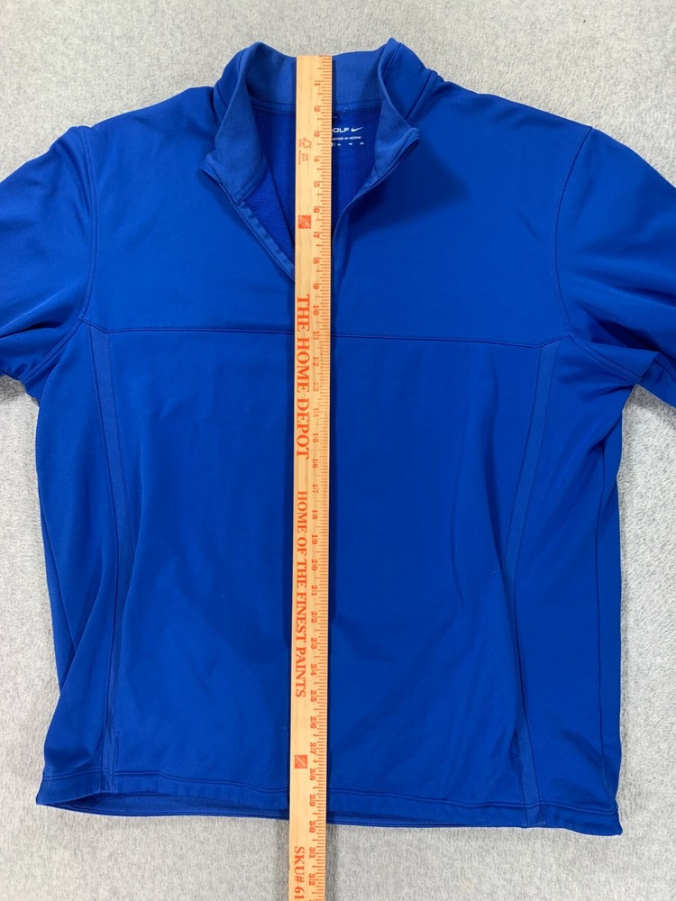 Nike Standard Fit 1/4 Zip Golf Pullover Jacket (Men's XL) Blue