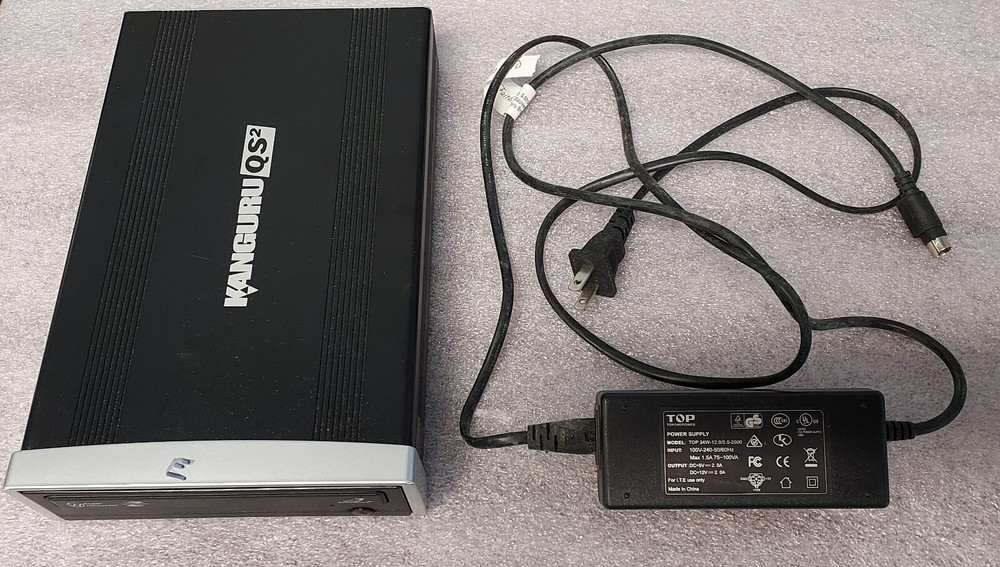 Kanguru QS2 DVDRW Recorder Burner Super WriteMaster Lightscribe SpeedPlus
