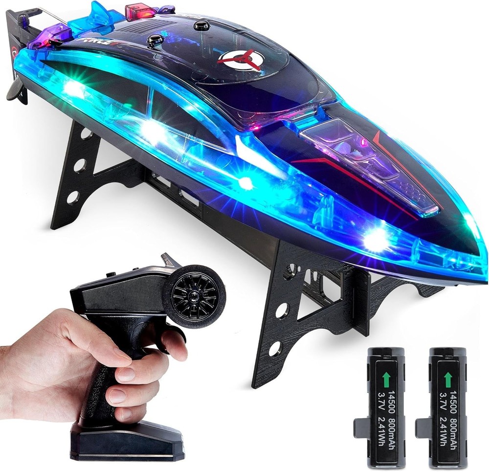 Velocity Pro Remote Control Boat - Rechargeable, Durable & Fun for Kids