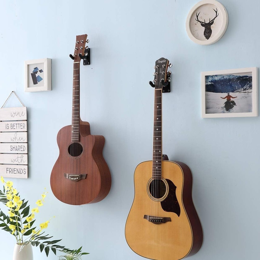 Multi-Compatibility Guitar Hanger Hook for Visually Showcasing Your Instruments
